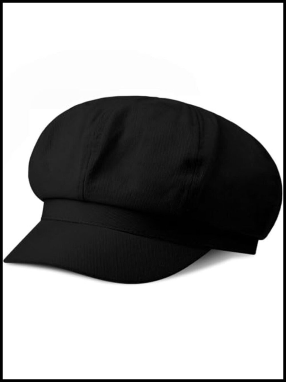 Women Newsboy Cap Cotton Linen 8 Panel Visor Cabbie Hat Solid Vintage